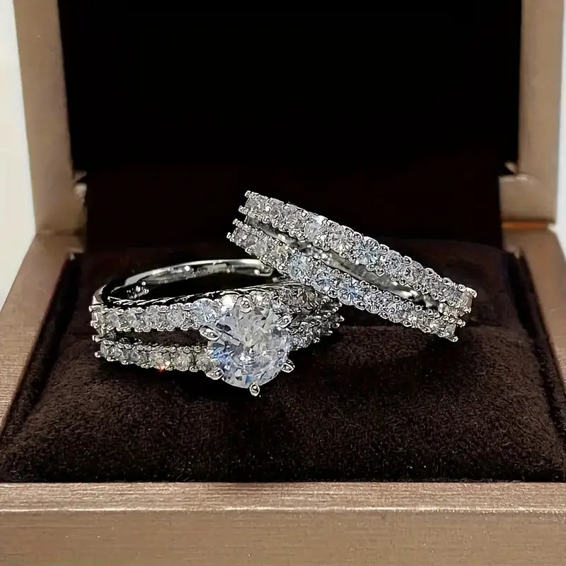 Bridal Wedding Rings Set