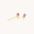 February Birthstone Stud Earrings