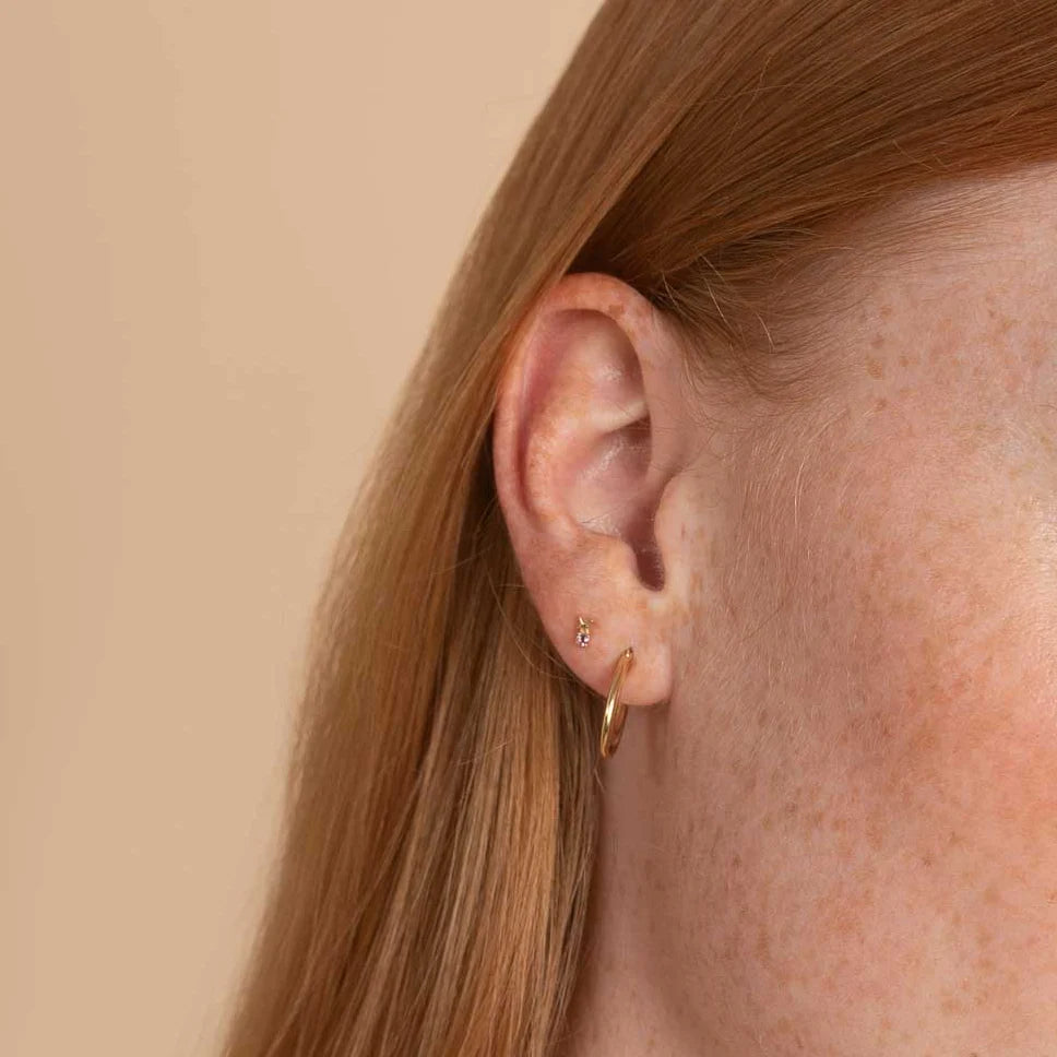 February Birthstone Stud Earrings