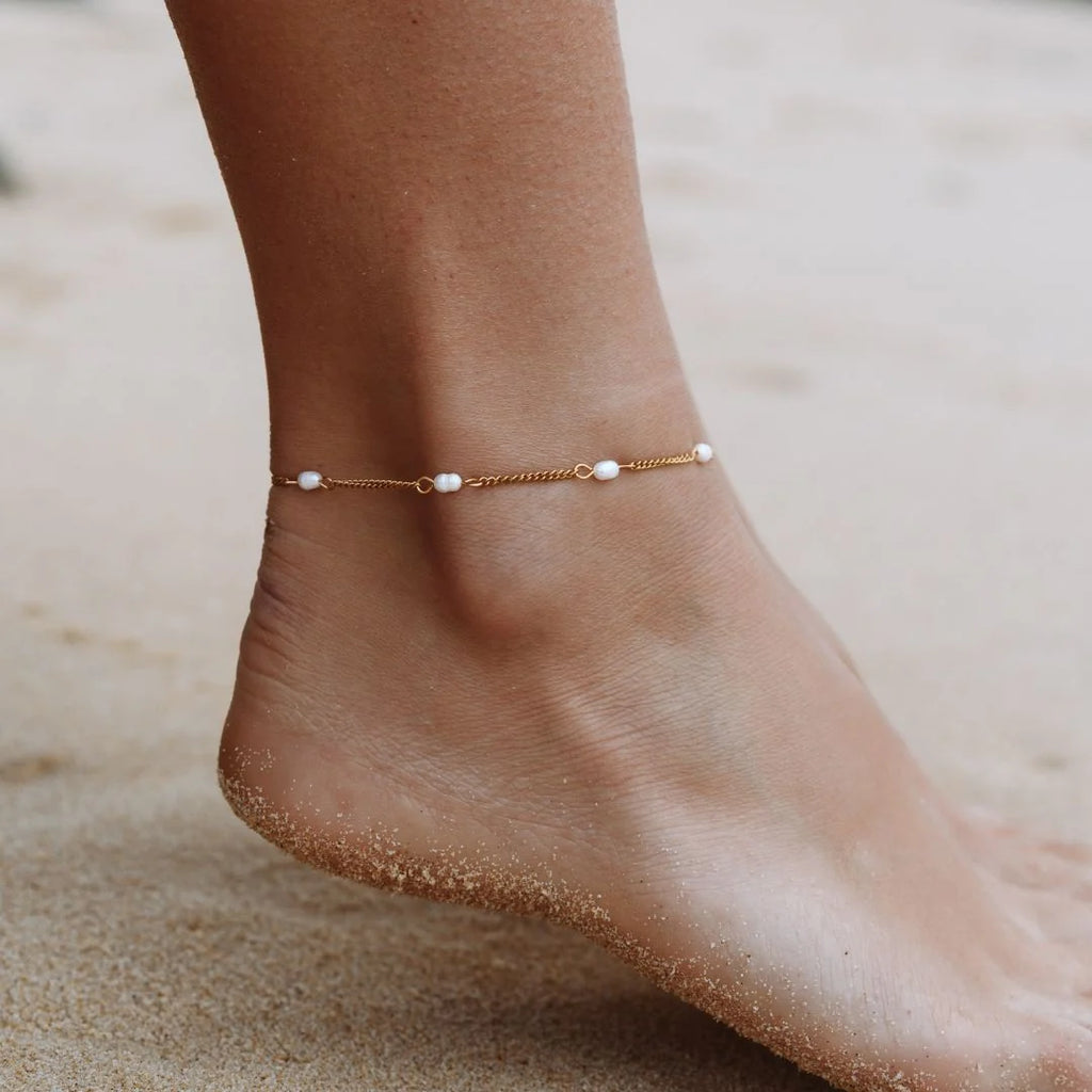 Dainty Pearl Anklet
