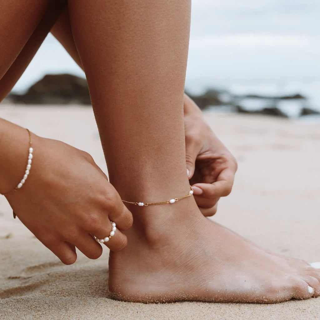 Dainty Pearl Anklet