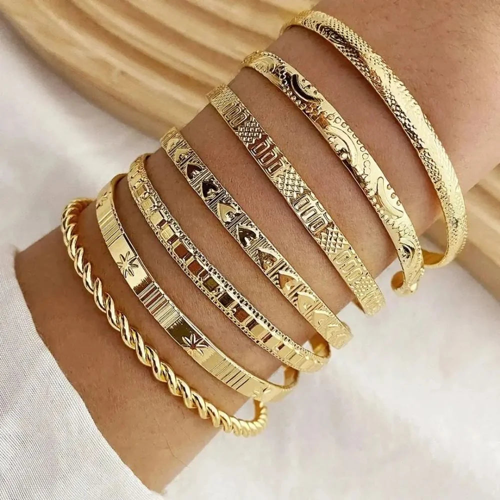 Open Cuff Bangles Set