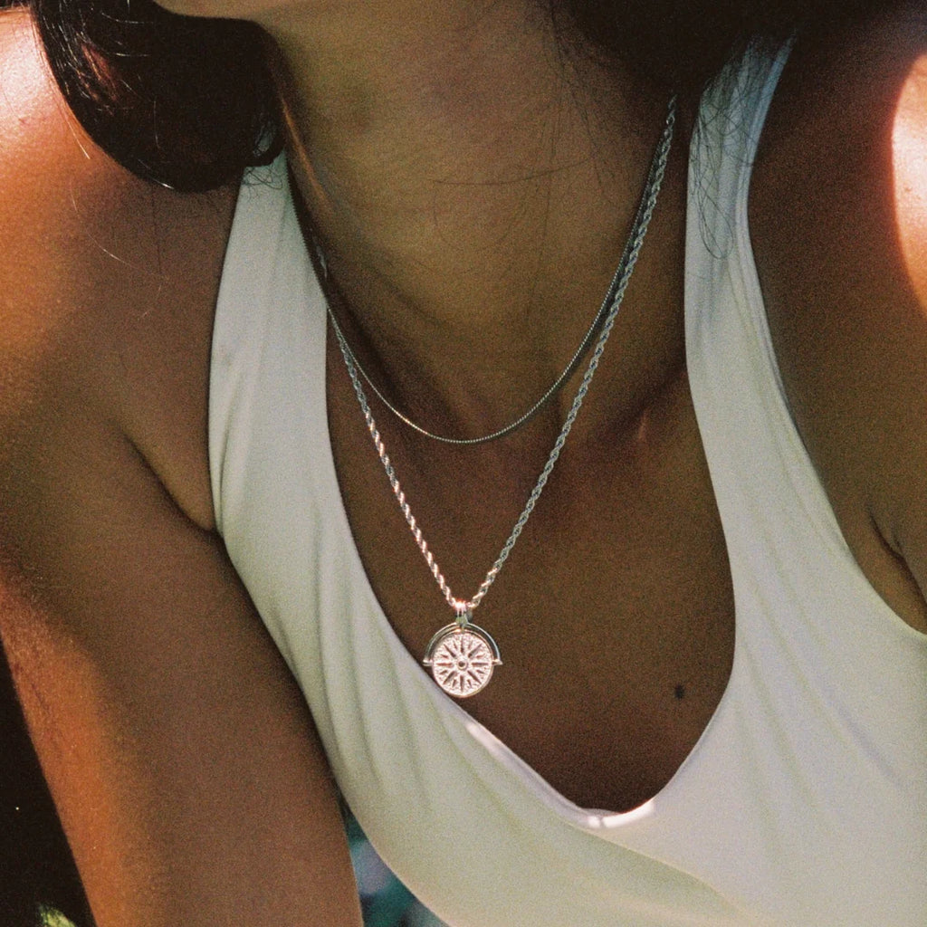 Sun Coin Pendant Necklace