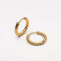 Hammered Hoop Earrings