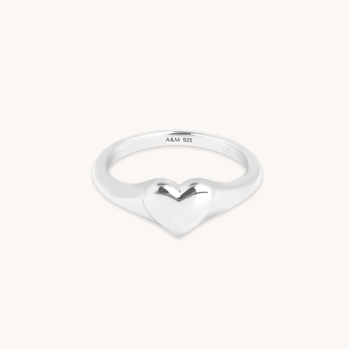 Heart Signet Pinky Ring