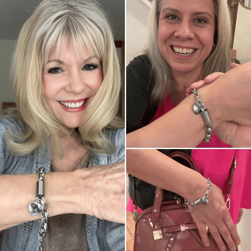 Lock and Heart Charm Bracelet