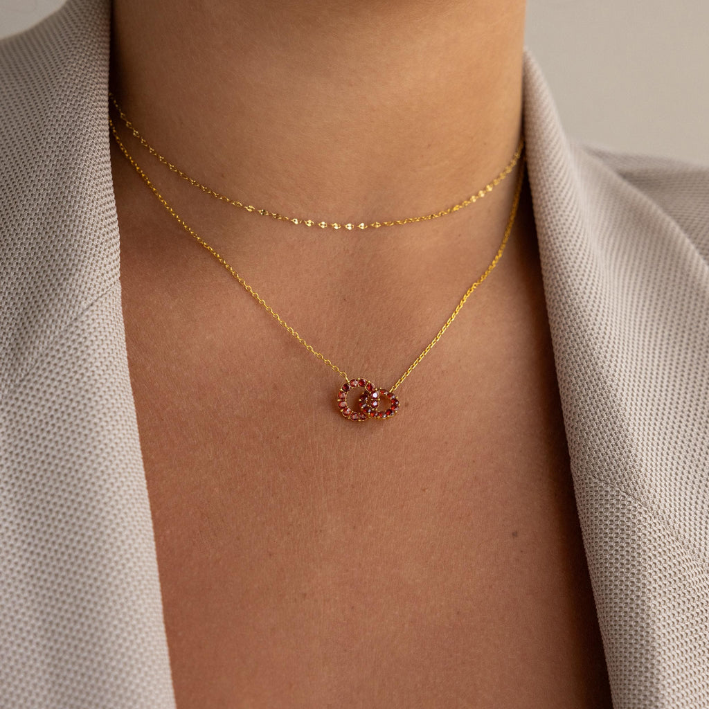Interlocking Birthstone Necklace