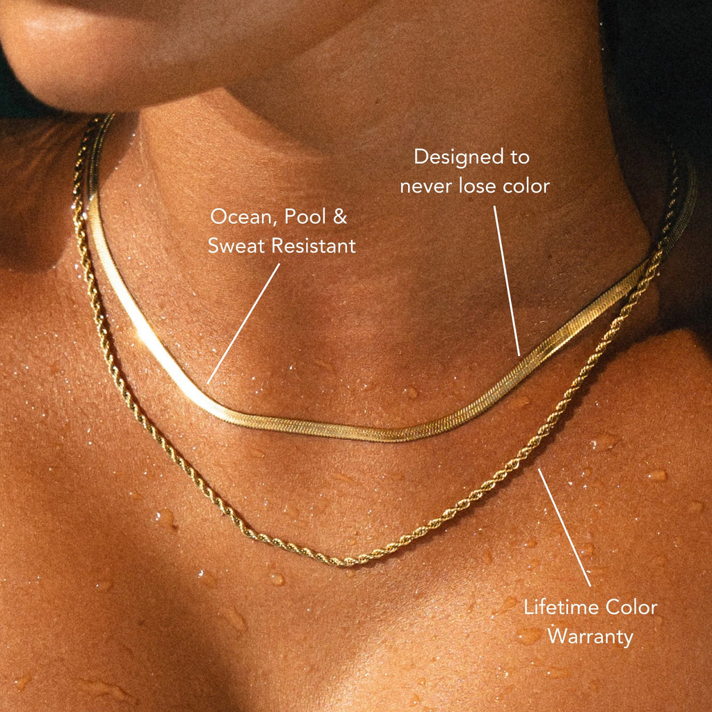 Layered Herringbone Necklace