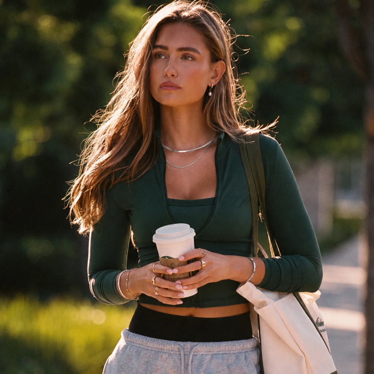 Layered Herringbone Necklace