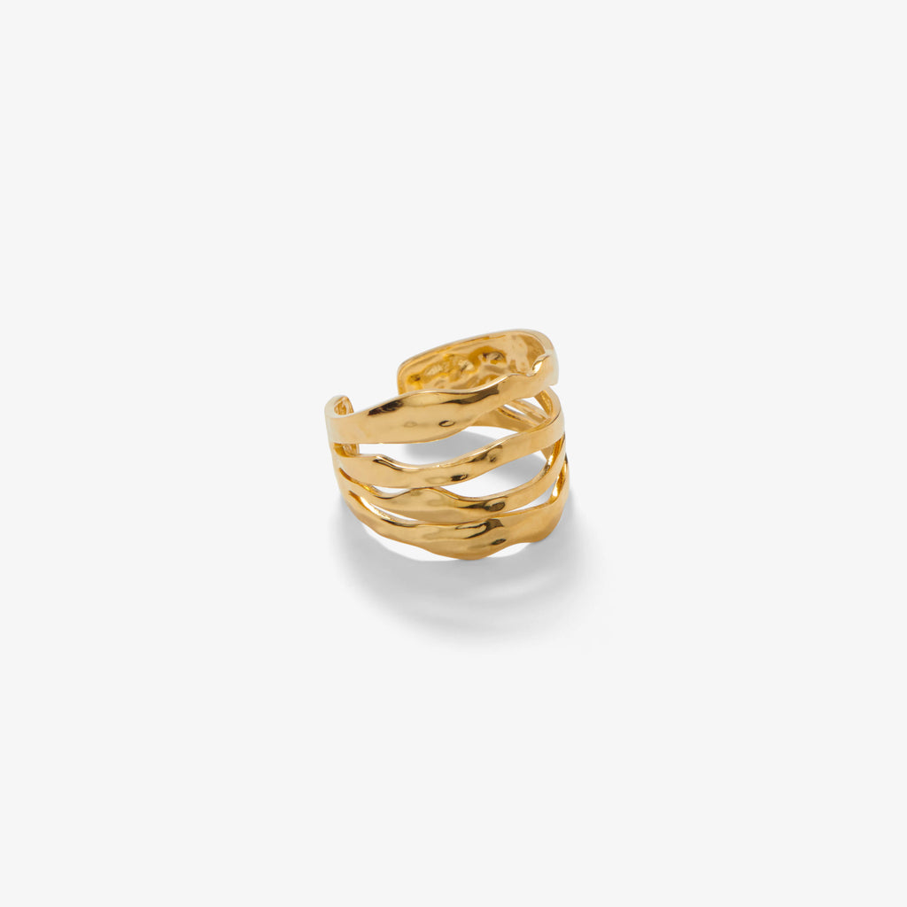 Irregular Molten Adjustable Ring