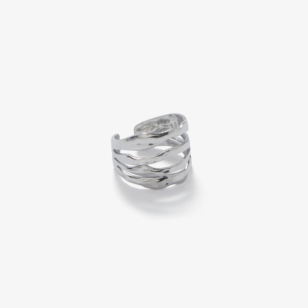 Irregular Molten Adjustable Ring