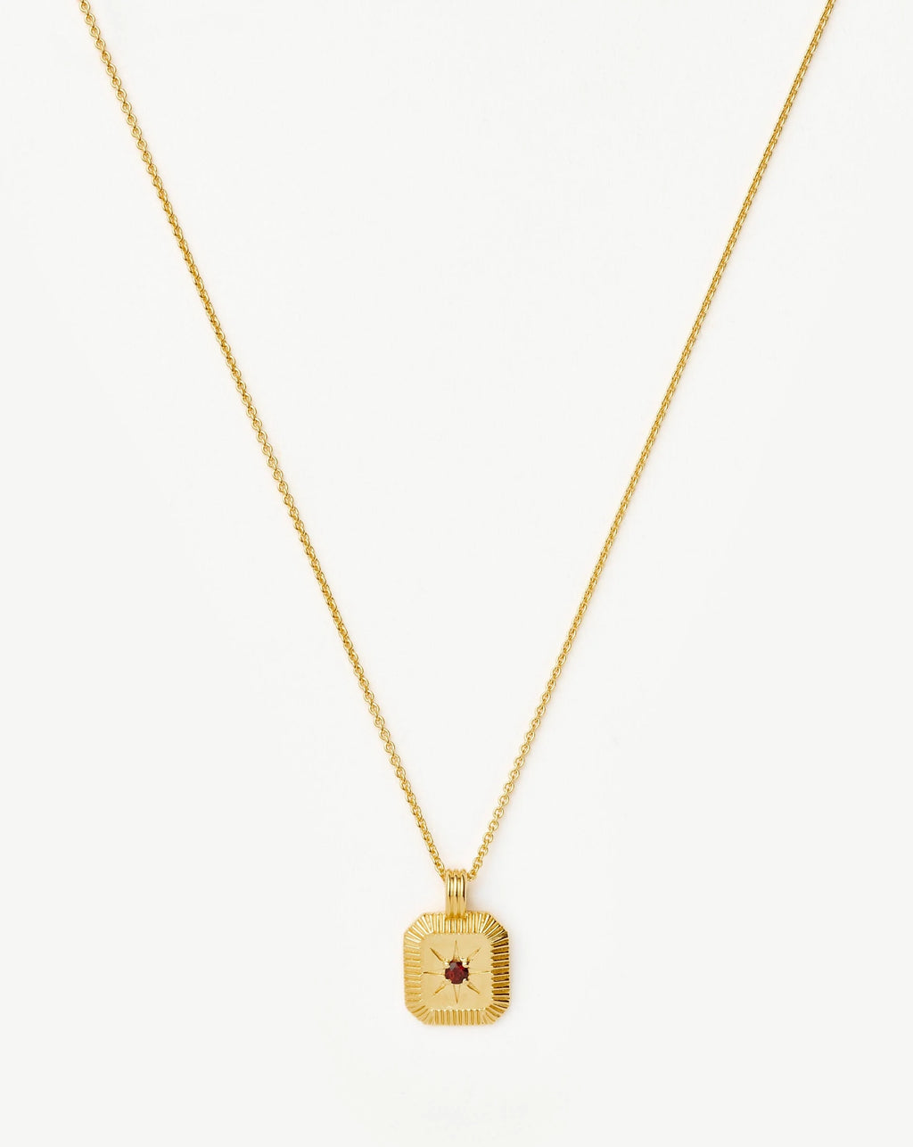 January Birthstone Star Pendant Necklace
