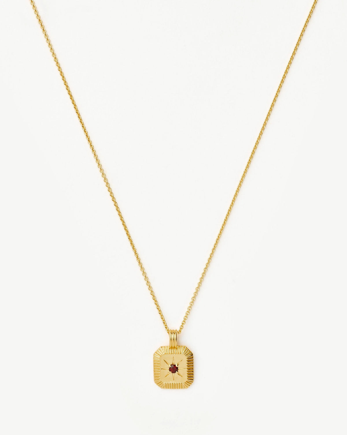 January Birthstone Star Pendant Necklace