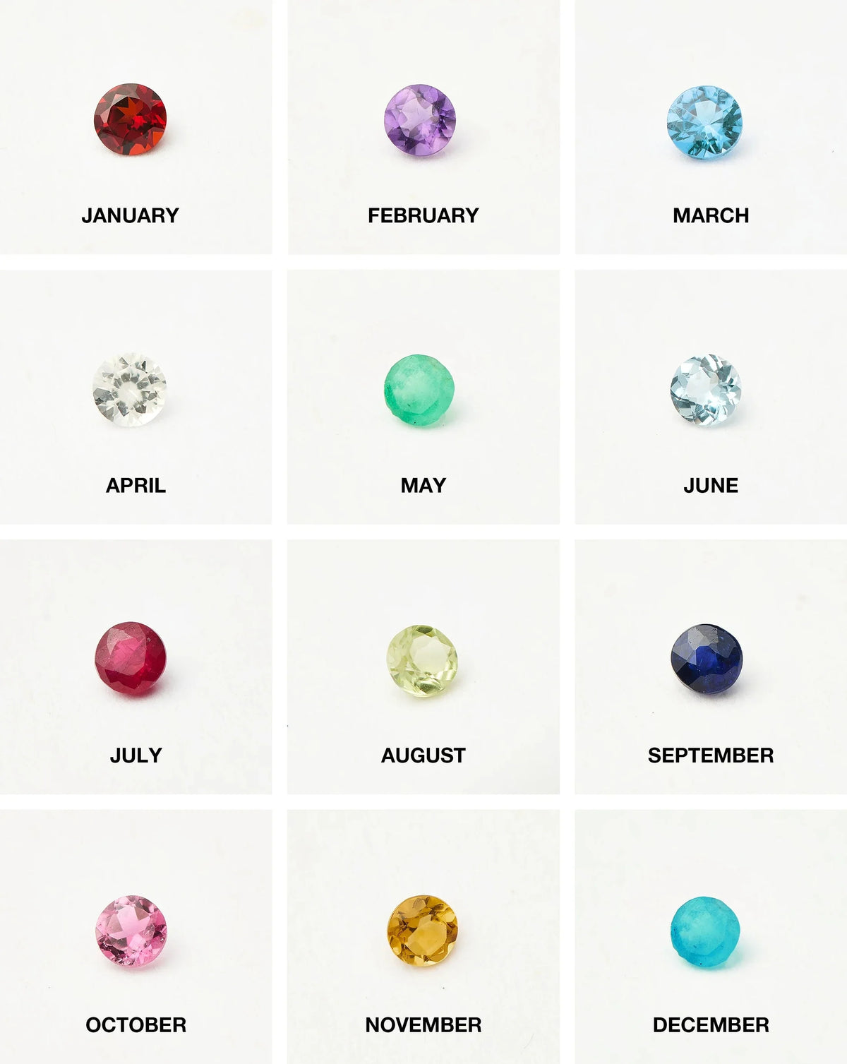 January Birthstone Star Pendant Necklace