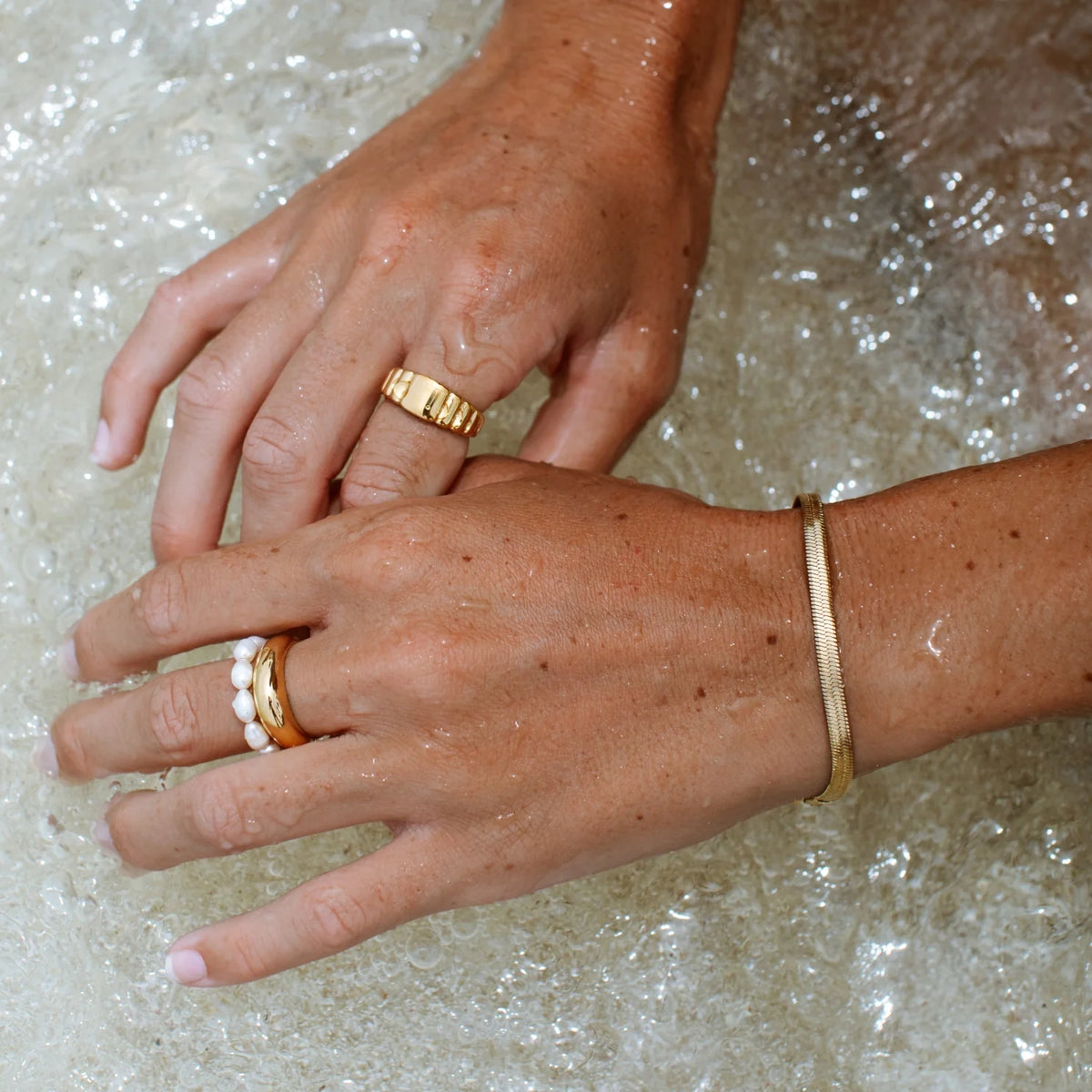 Herringbone Chain Bracelet