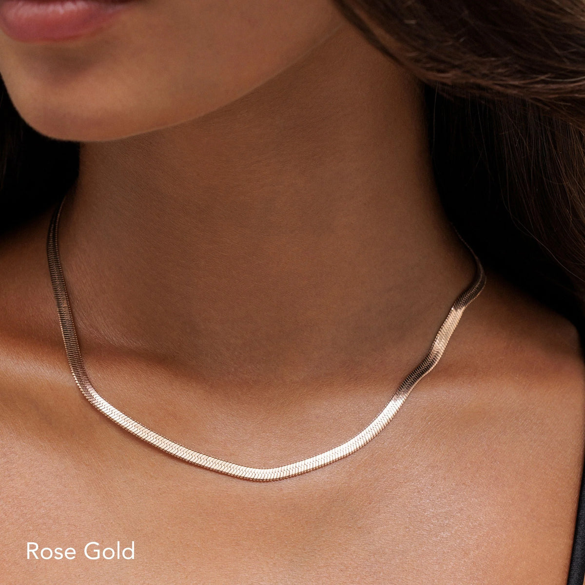 Herringbone Choker Necklace for Women