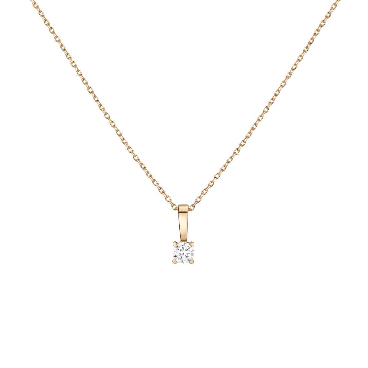 Solitaire Pendant Necklace