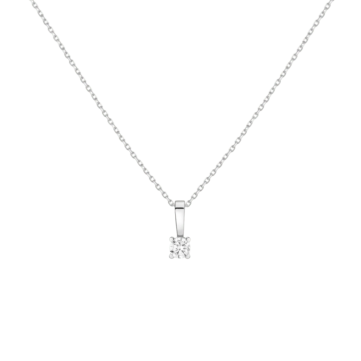 Solitaire Pendant Necklace