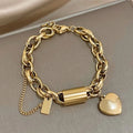 Lock Charm Bracelet