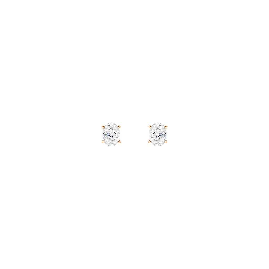 Oval Solitaire Studs