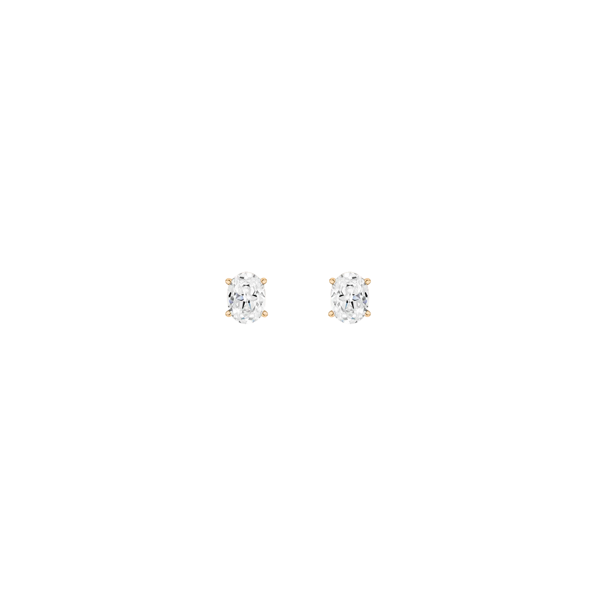 Oval Solitaire Studs
