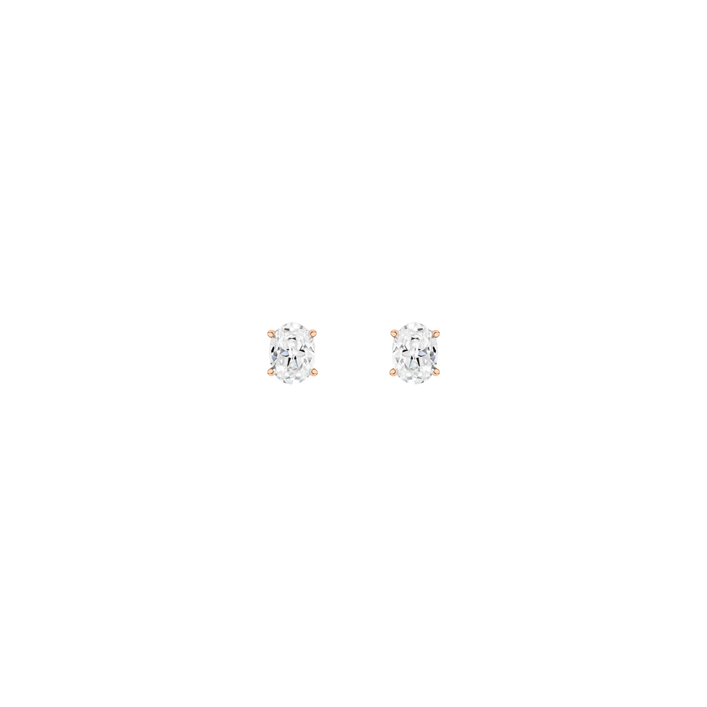 Oval Solitaire Studs