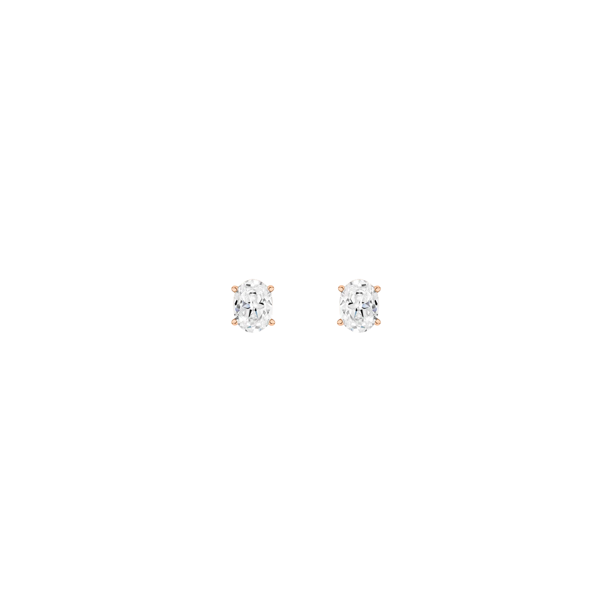 Oval Solitaire Studs