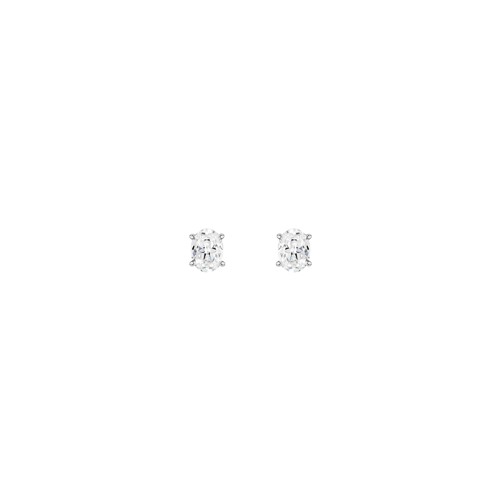 Oval Solitaire Studs