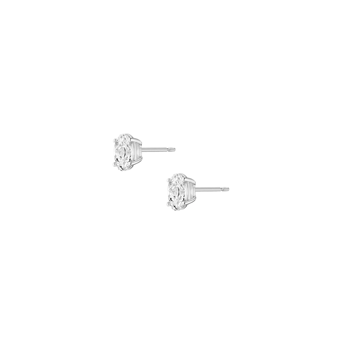 Oval Solitaire Studs