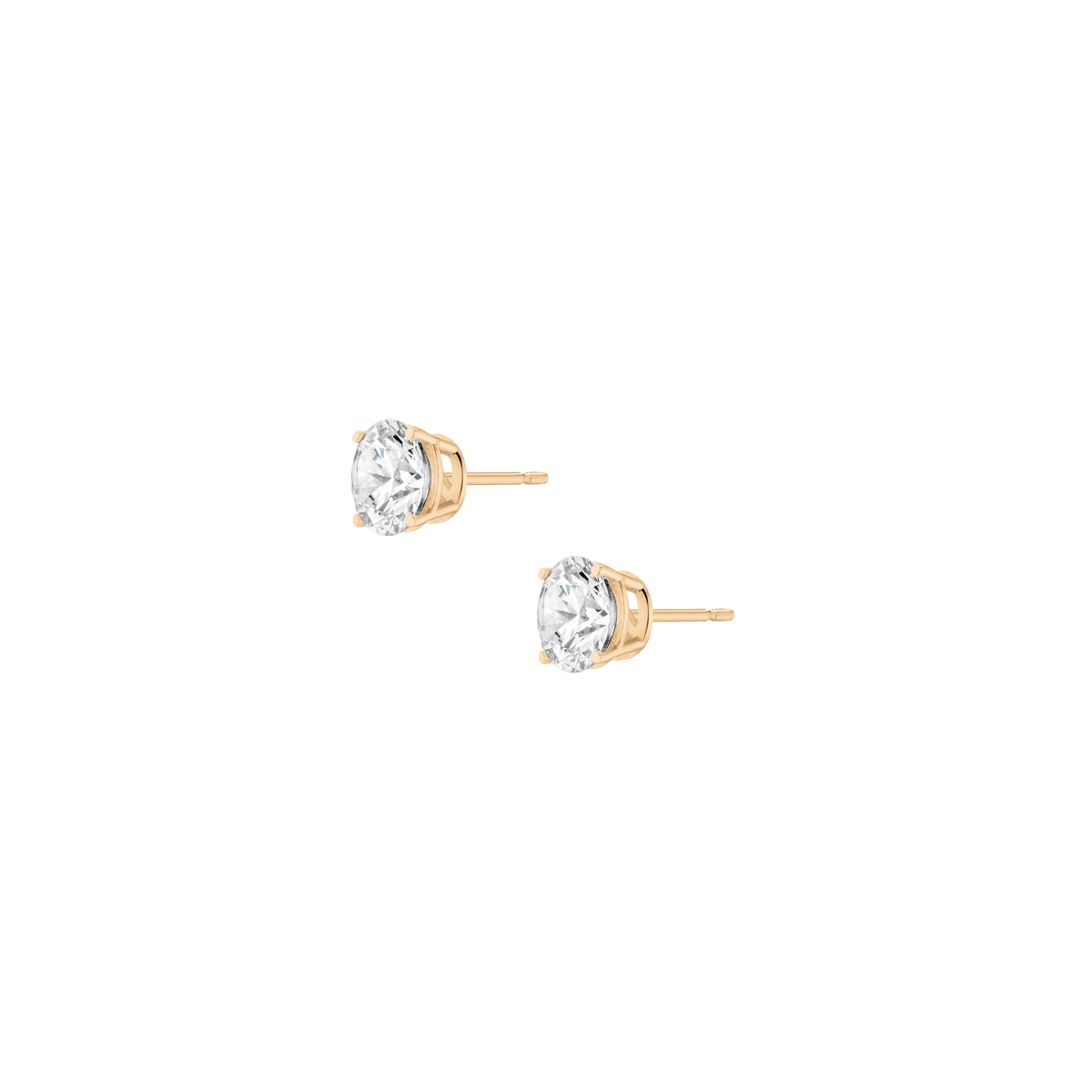 Round Solitaire Studs