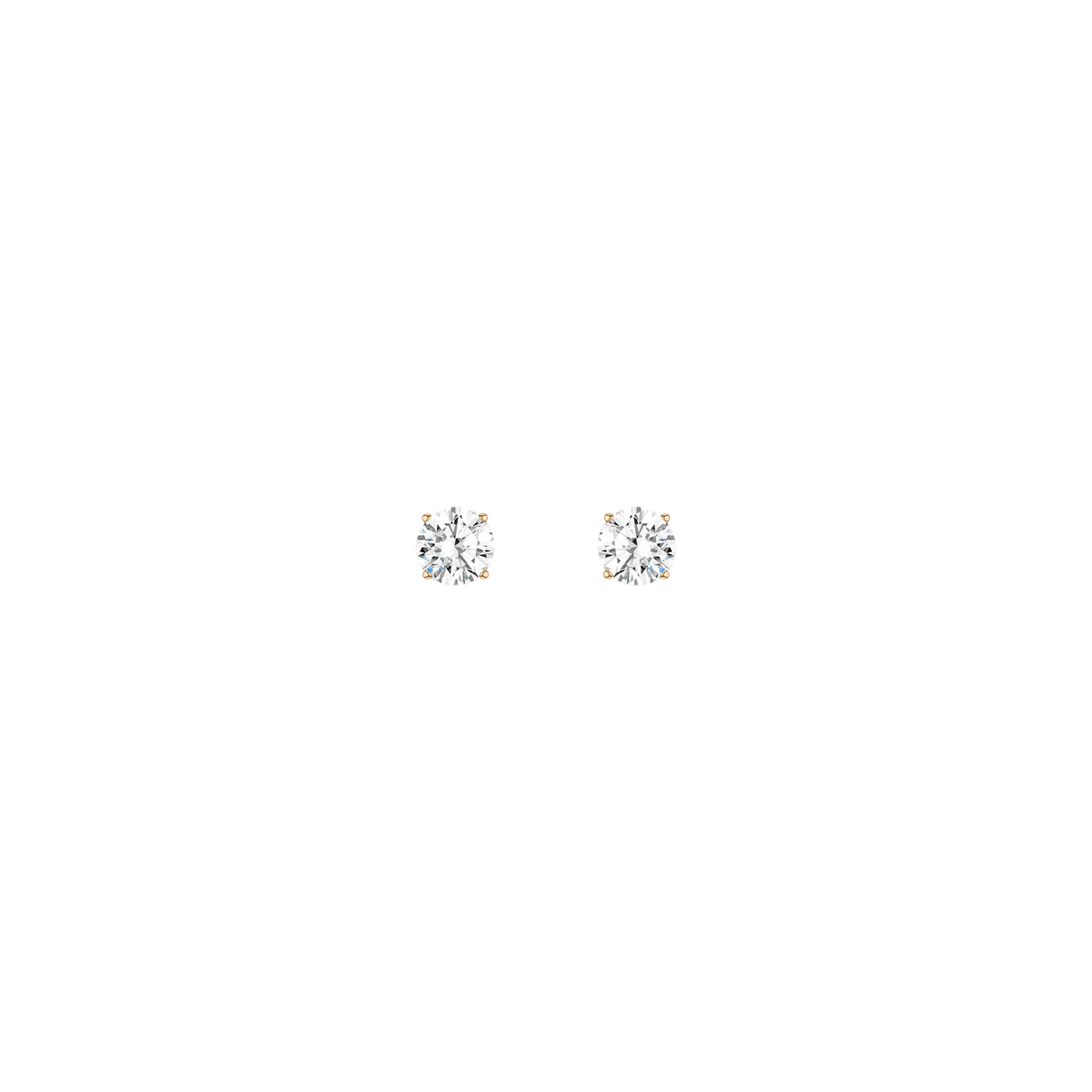 Round Solitaire Studs