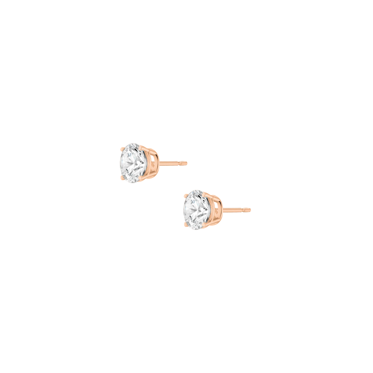 Round Solitaire Studs
