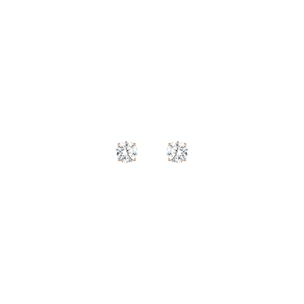 Round Solitaire Studs