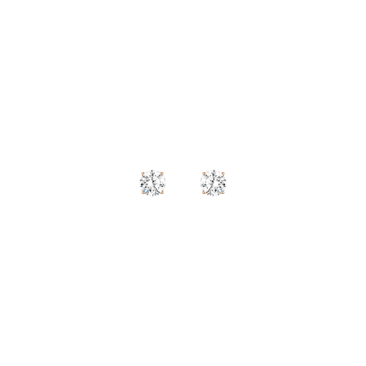 Round Solitaire Studs