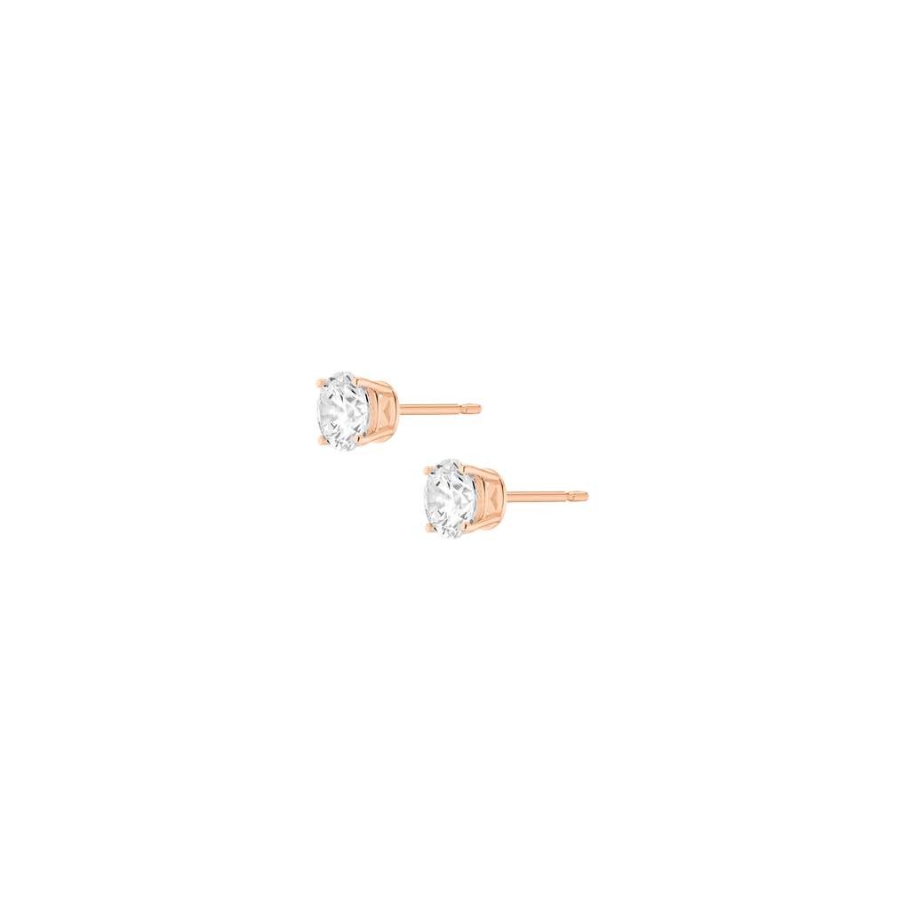 Round Solitaire Studs
