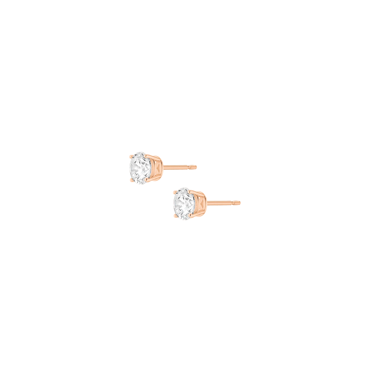 Round Solitaire Studs