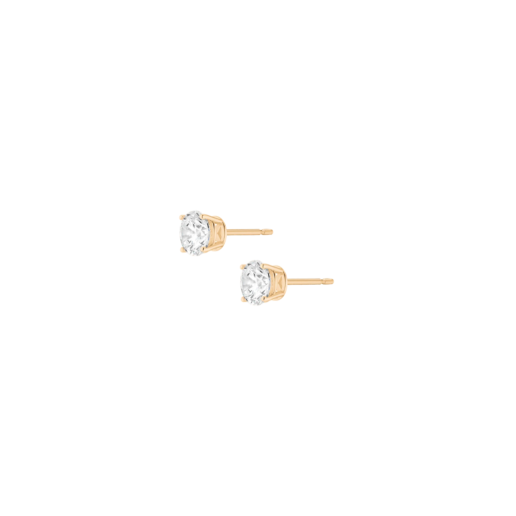 Round Solitaire Studs
