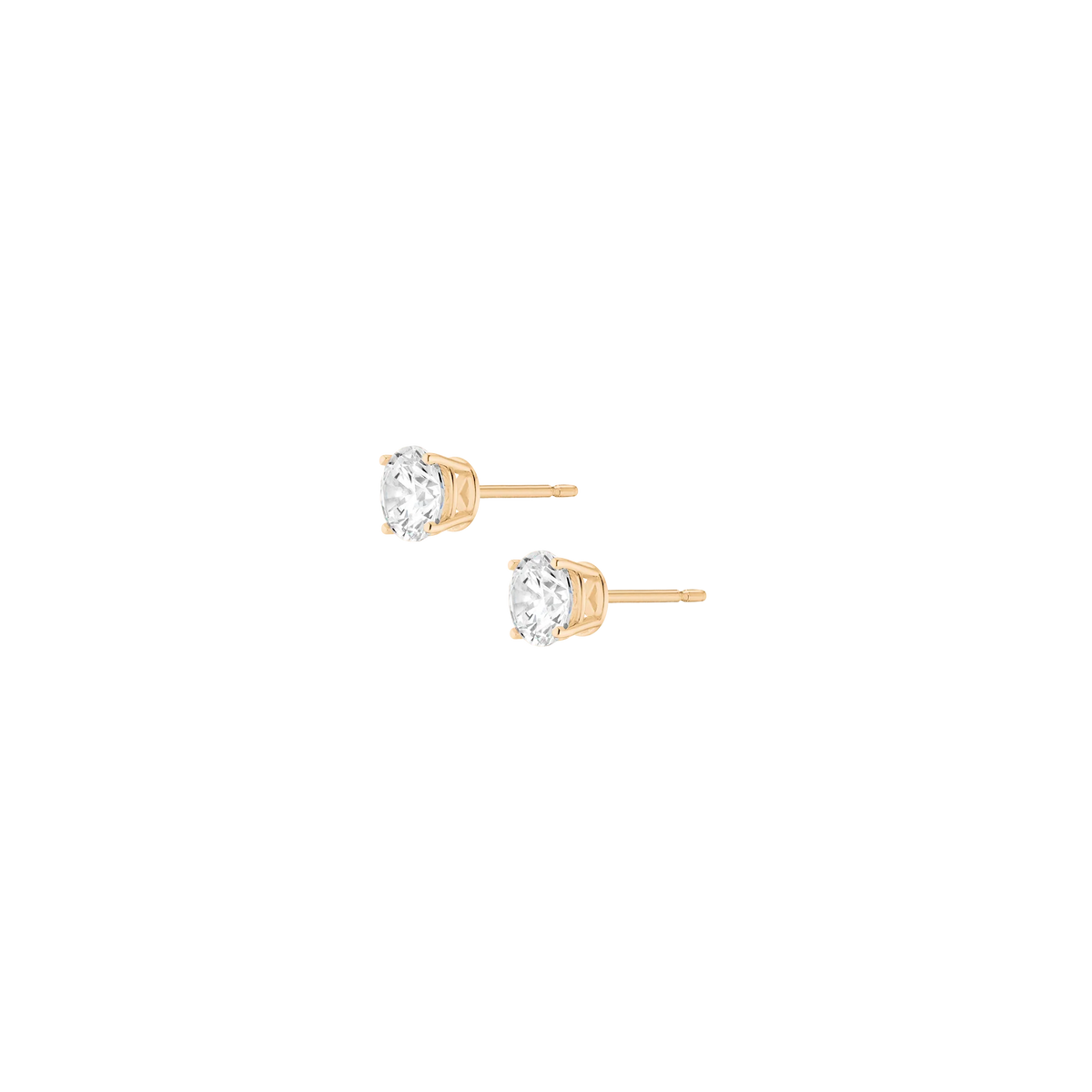 Round Solitaire Studs