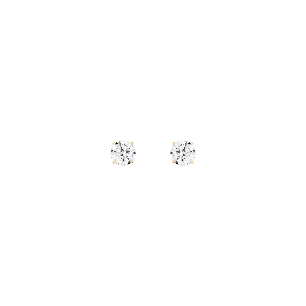 Round Solitaire Studs