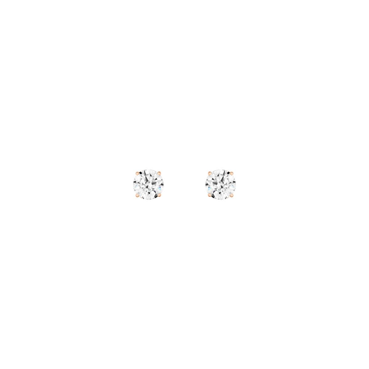 Round Solitaire Studs