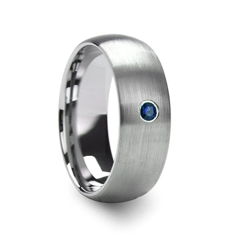Brushed Mens Wedding Band