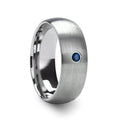 Brushed Mens Wedding Band