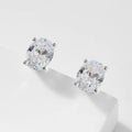 Large Oval Solitaire Studs