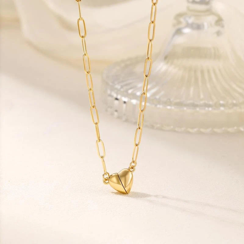 Magnetic Heart Pendant Necklace