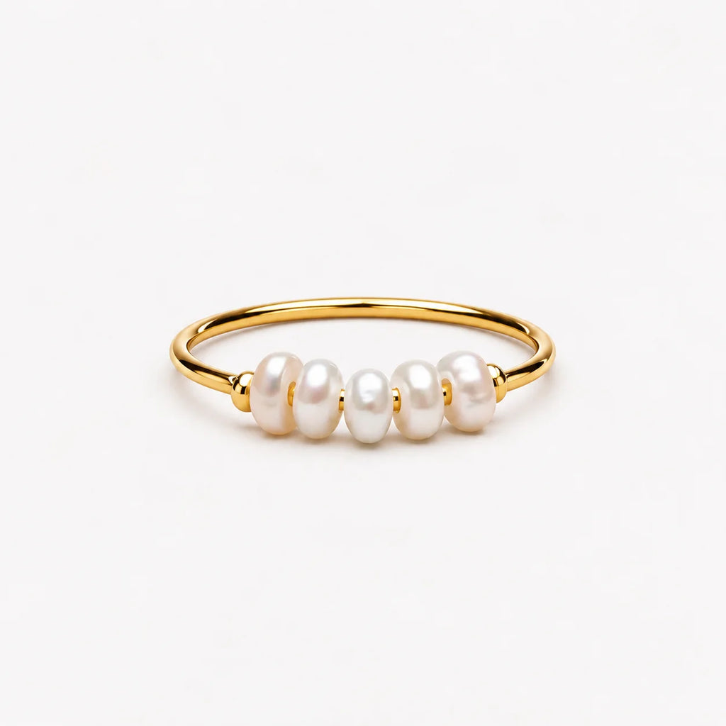 Mini Pearls Stacking Ring