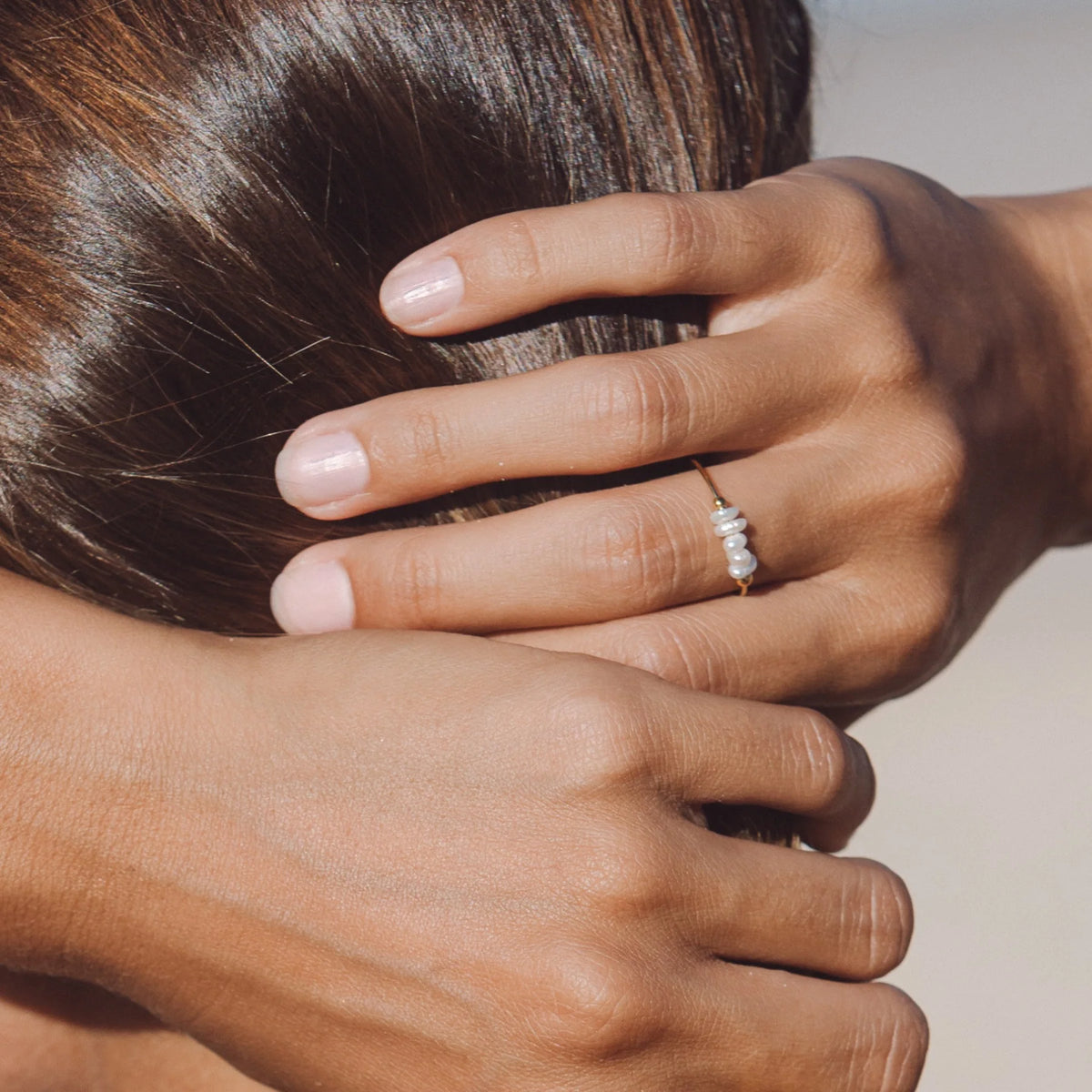 Mini Pearls Stacking Ring