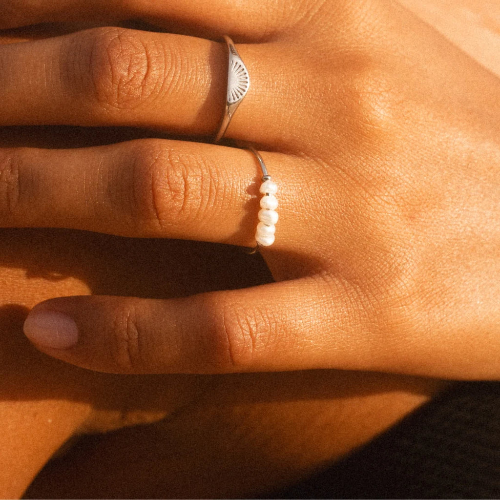 Mini Pearls Stacking Ring
