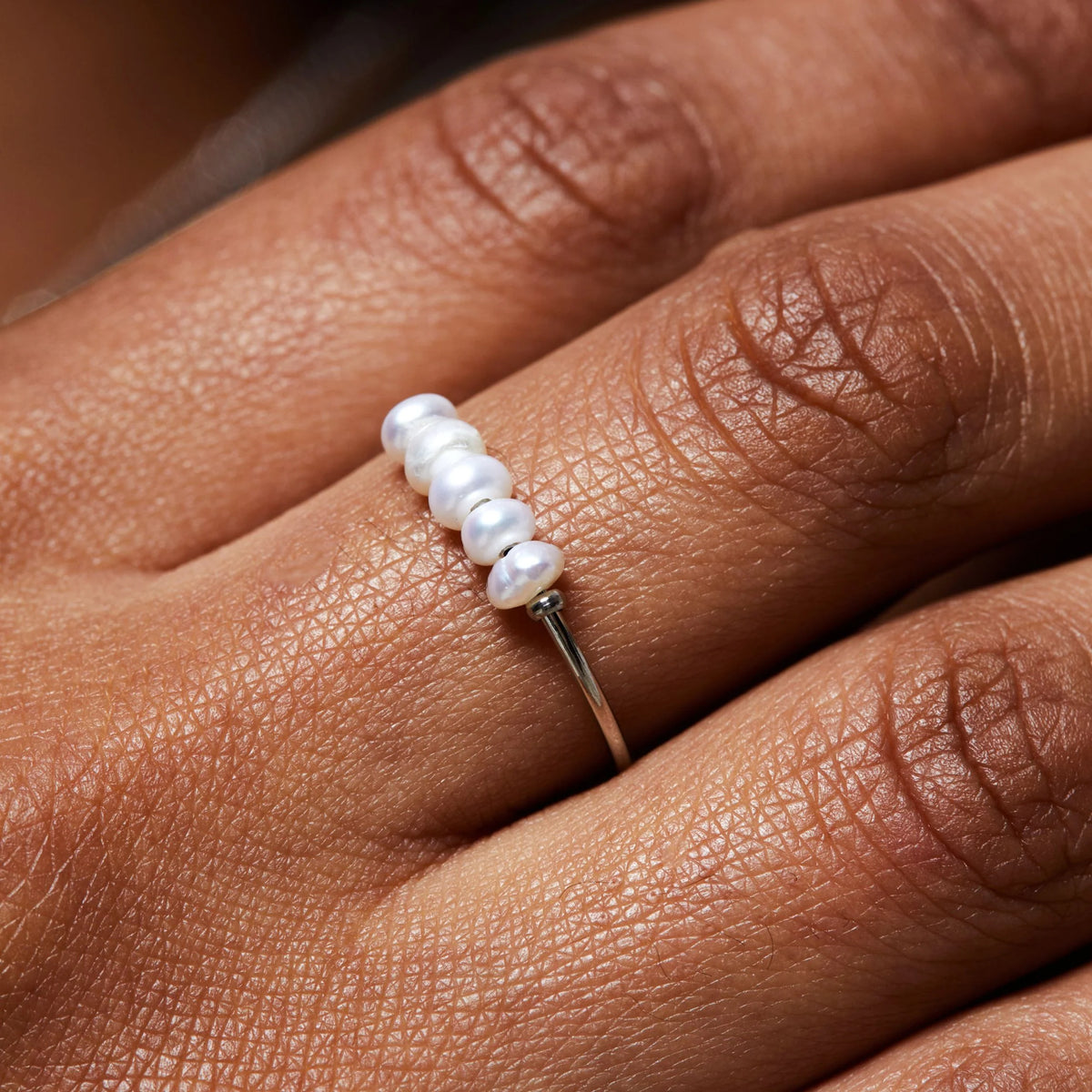 Mini Pearls Stacking Ring