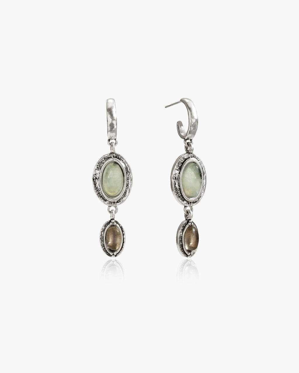Green Stone Amulet Earrings