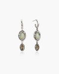 Green Stone Amulet Earrings